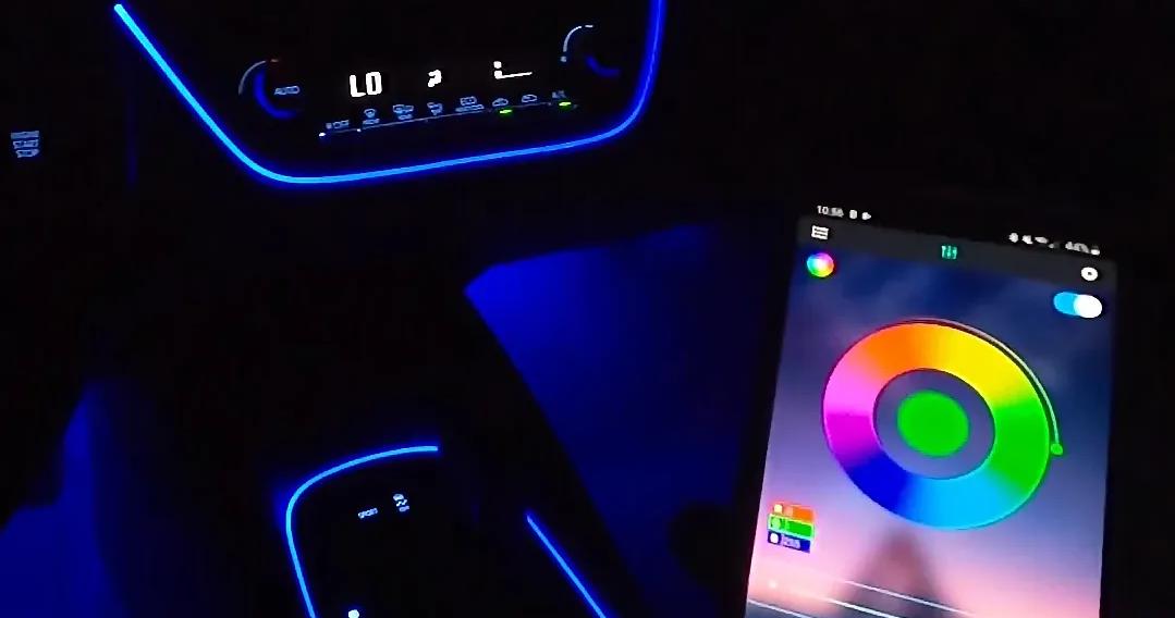 Vehicle Interior LED accent light Installation